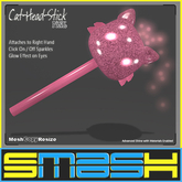 SMASH - Cat-Head-Stick (Pink)