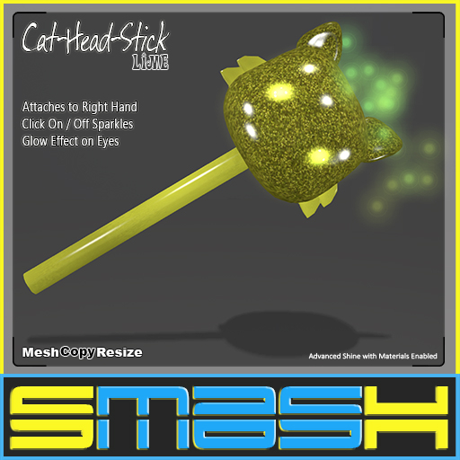 SMASH - Cat-Head-Stick (Lime) BAG
