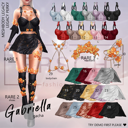 25. ERSCH - Gabriella Gacha {Legacy} skirt -blue-