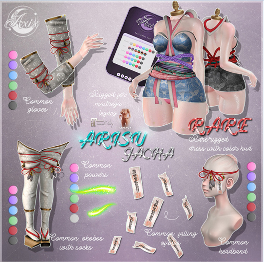 ::Axix:: Arisu Gatcha Okobos [Green] // LEGACY *Boxed*