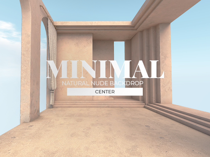 MINIMAL - Natural Nude Backdrop Center