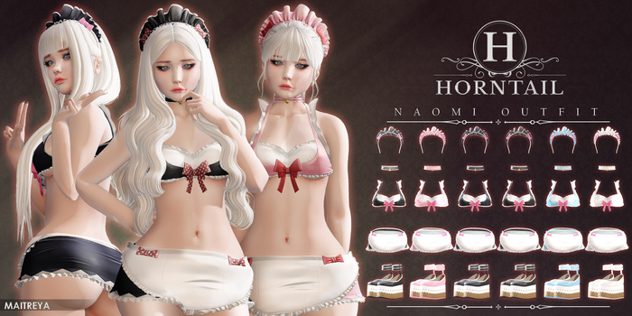 HORNTAIL - [POWDERBLUE] Naomi Maitreya Shoes <BOX>