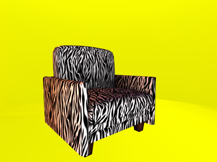 Stuffed Chair Zebra F