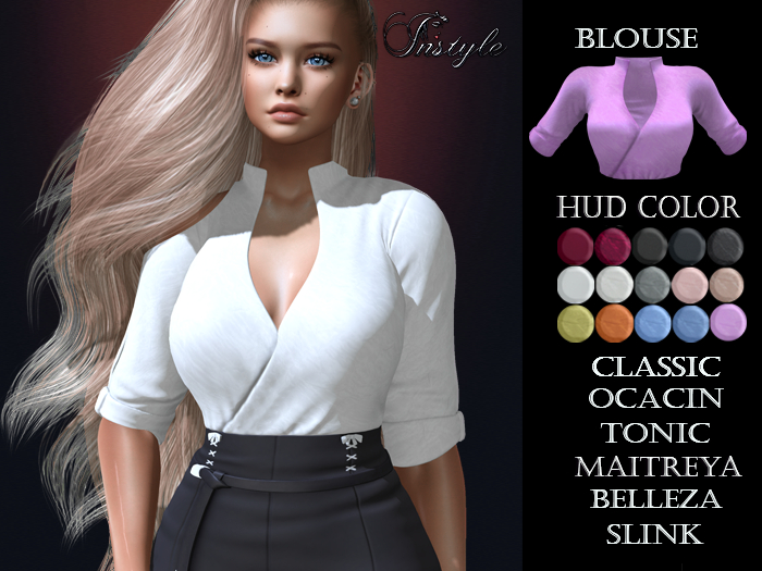InStyl -Blouse HUD color ( Maitreya Slink Belleza Tonic Classi)
