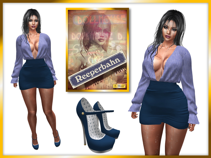 C.CHANTAL Blue & White Marine Outfit #4 REEPERBAHN [Maitreya]