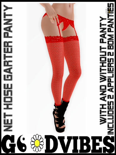 Fire NET Garter Panty Hose 