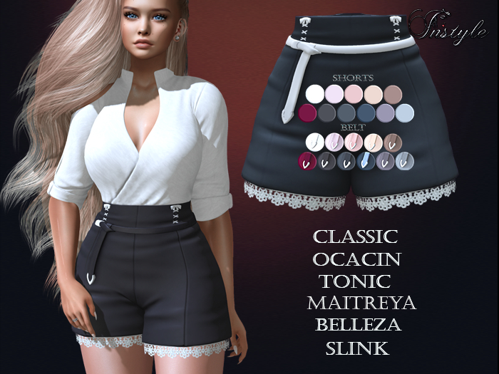 InStyl -Shorts - Fatpack HUD( Maitreya Slink Belleza Tonic Ocacin Classi)