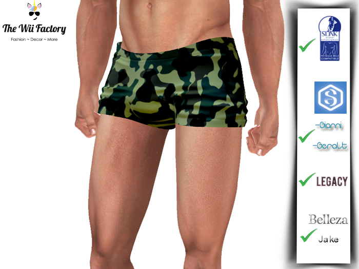 Boxers Wii Camo Green