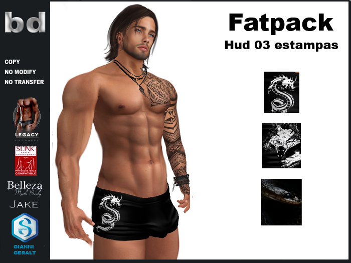 [bd] MAN 108  FATPACK  SWING TRUNKS