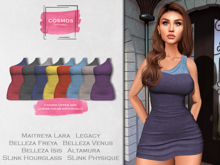 [COSMOS] Felicity Bodycon Dress Suede / 8 Colors Fatpack