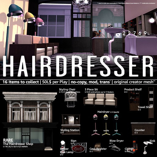22769 - The Hairdresser Shop - RARE