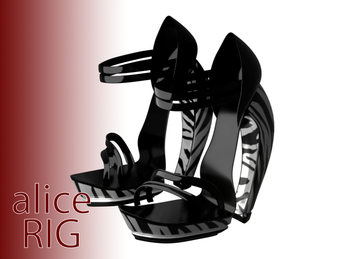  Heeled Shoes - Zebra Edit - Alice Rig - N&A Fashion v1