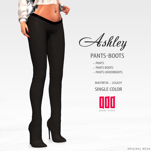 20372 [ADD] Ashley PantsBoots - Black