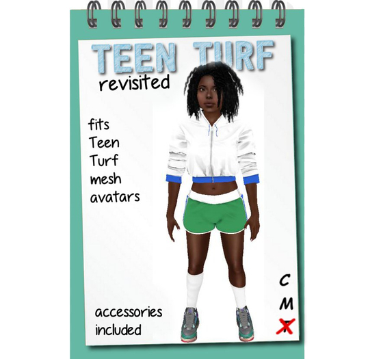 Teen Turf Gym Shorts Cropped Hoodie
