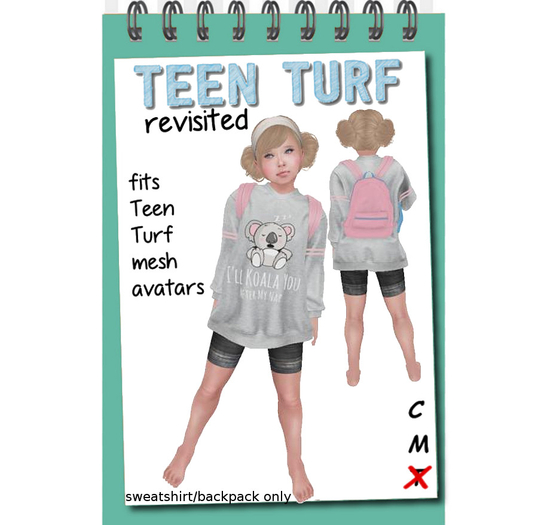 Teen Turf Koala Oversized Sweatshirt