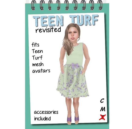 Teen Turf Lilac Moss Dress