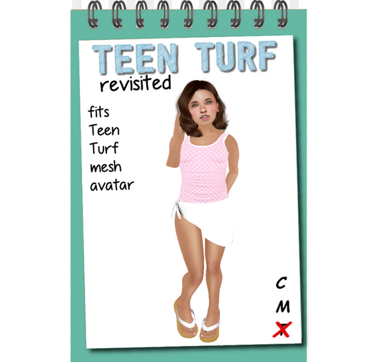 Teen Turf Pink Polka Dot Tank Suit