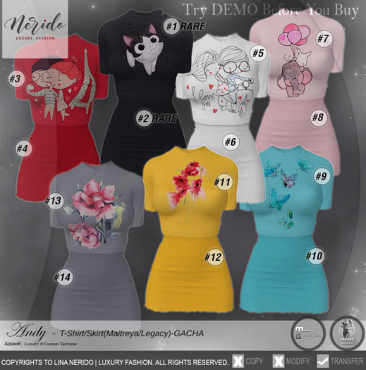 #8~Nerido~ Andy Skirt(Legacy)-Blush