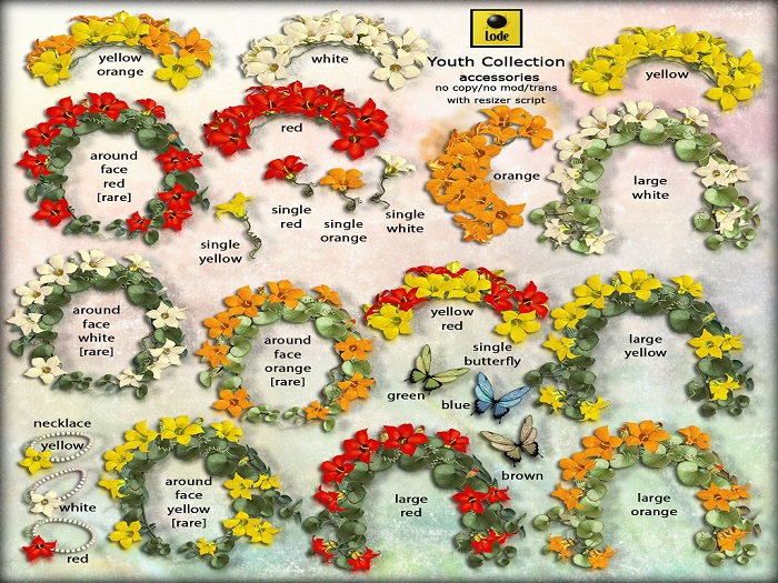 *LODE* Head Accessory - Youth around Face [white] RARE