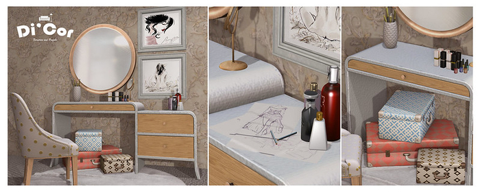 Di'Cor Sienna Vanity Set [White]