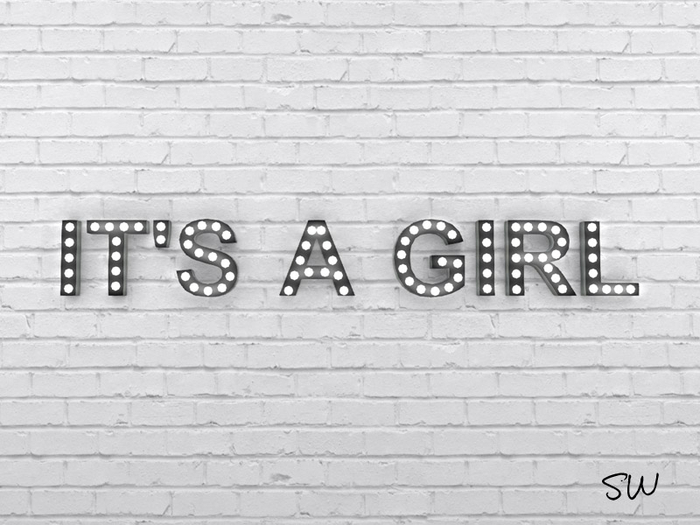 SW Marquee It's A Girl