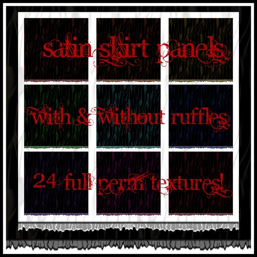 Eternal Creativity ~ Satin skirt panels