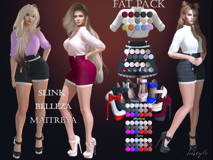 InStyl -Full Set Sarah - Fatpack HUD(Maitreya Slink Belleza)