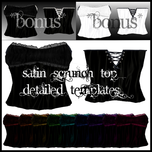 Eternal Creativity ~ Satin top detailed template pack