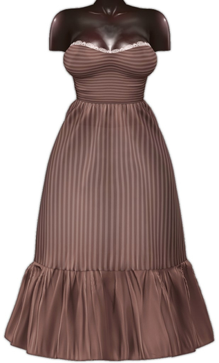 Second Life Marketplace - Kaithleen's Petra Linen Dress - Brown