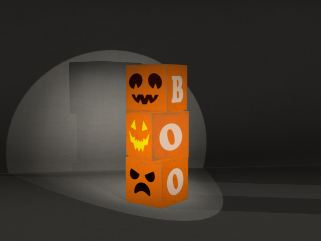 Halloween decorative cubes