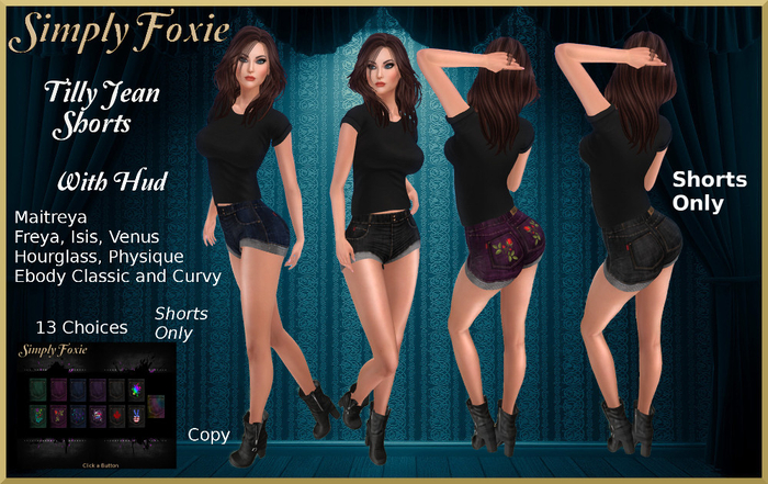 Tilly Jean Shorts With Hud (Boxed)