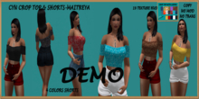 DEMO  CROP TOP & SHORTS MAITREYA