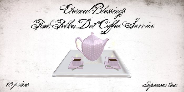Pink Polka Dot Coffee Service-Boxed