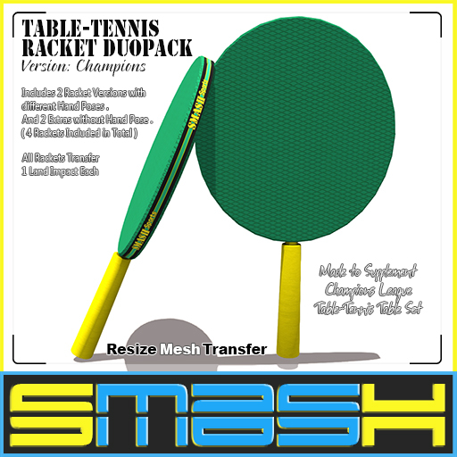 SMASH - Table-Tennis Racket DuoPack (Champions)