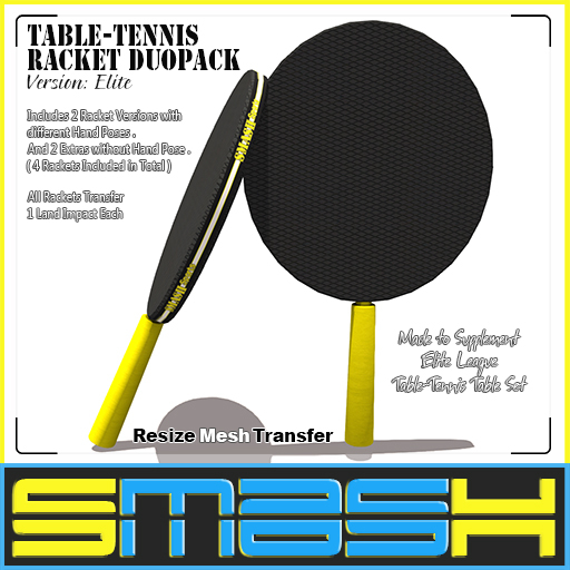 SMASH - Table-Tennis Racket DuoPack (Elite)