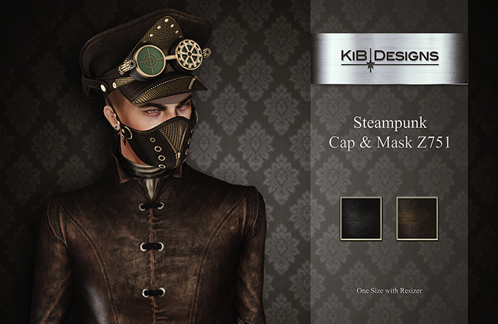 KiB Designs - Steampunk Cap & Mask Z751 FATPACK "Wear"