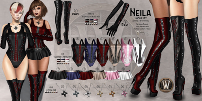 #9 Wicca's Originals - Neila Skirt [Red] (GACHA//REZ)
