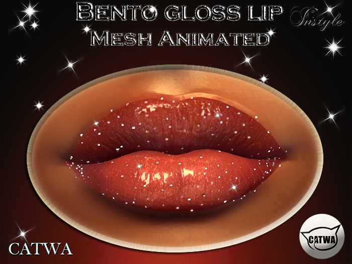 InStyl - CATWA Bento lip Glitter Mesh Animated - White