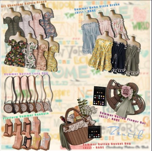 =Zenith=Summer Rattan Lace Bag (White) Maitreya