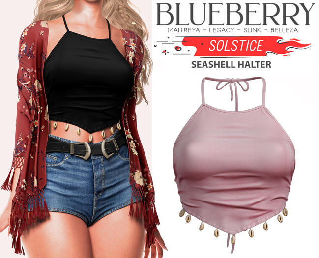 Blueberry - Solstice - Seashell Tops - Pixie
