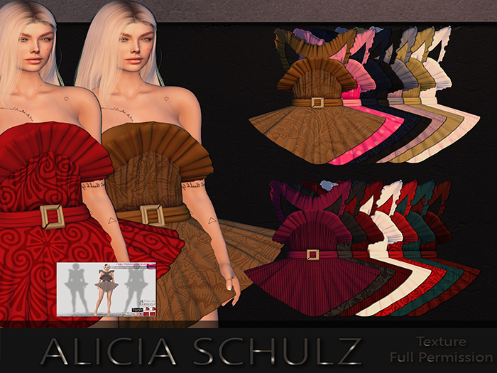 [Alicia Schulz] Texture for MI963930 Brown Mini Hout Couture SF