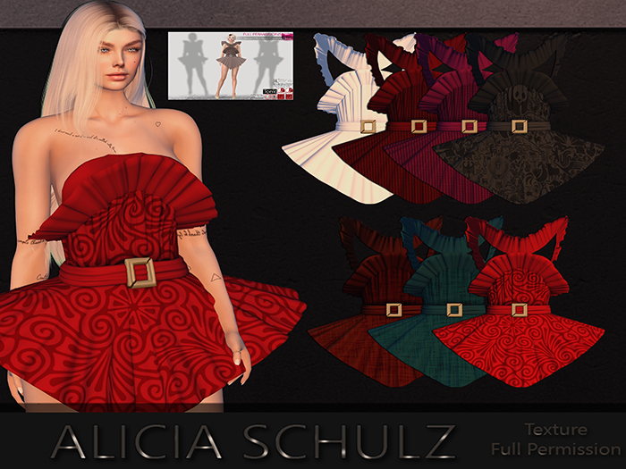 [Alicia Schulz] Texture for MI963930 Brown Mini Hout Couture Dress1