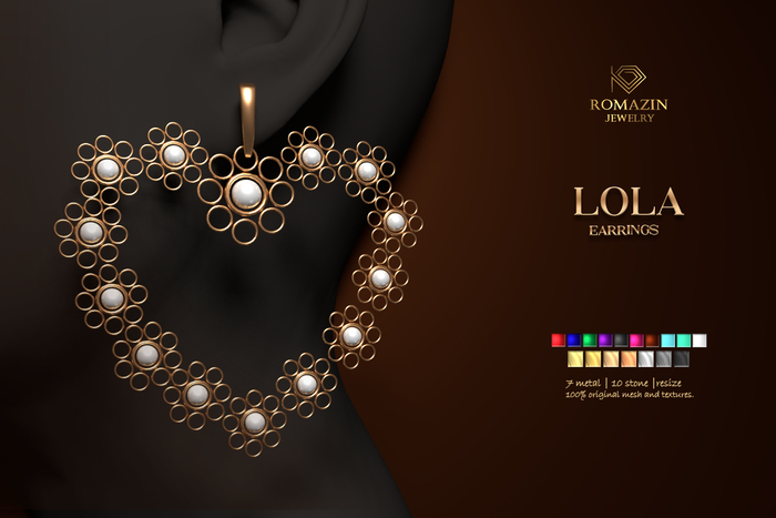 Romazin - Earrings <Lola>, FatPack