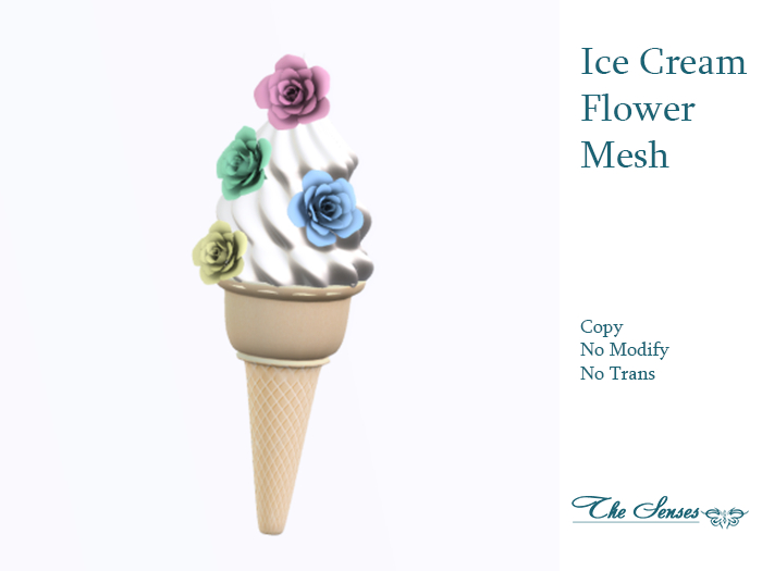 * Box The Senses * Ice Cream rose flower