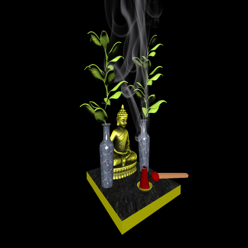 Buddha scene Gold