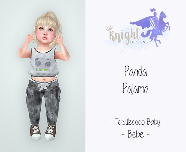 [KNIGHT DESIGNS] PANDA PAJAMA - TDB & BEBE