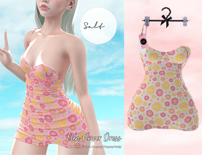 .SALT - ELEA FLOWER DRESS - WHITE[WEAR]
