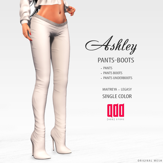 20353 [ADD] Ashley PantsBoots - White