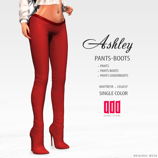 20365 [ADD] Ashley PantsBoots - Burgundy