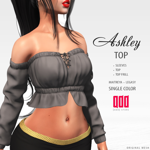 20340 [ADD] Ashley Top - Gray